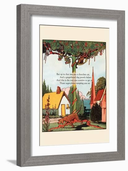 Chocolate Cat and Gingerbread Dog-Eugene Field-Framed Art Print