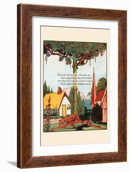 Chocolate Cat and Gingerbread Dog-Eugene Field-Framed Art Print