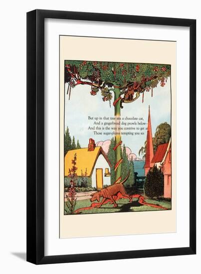 Chocolate Cat and Gingerbread Dog-Eugene Field-Framed Art Print