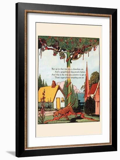 Chocolate Cat and Gingerbread Dog-Eugene Field-Framed Art Print