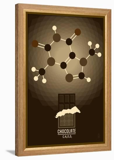 Chocolate - Chemical Elements-Lantern Press-Framed Stretched Canvas