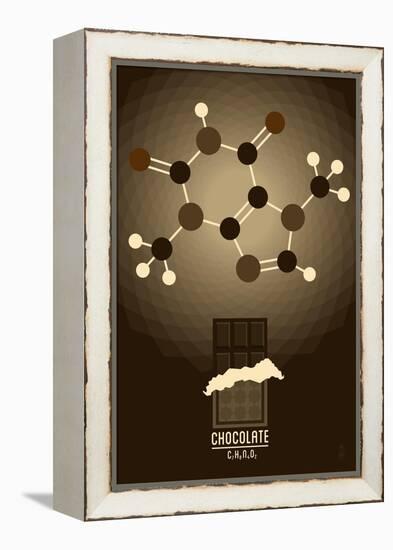 Chocolate - Chemical Elements-Lantern Press-Framed Stretched Canvas