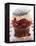 Chocolate Cherry Muffin with Whipped Cream and Lid-null-Framed Premier Image Canvas