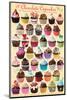 Chocolate Cupcakes - Sweets-null-Mounted Premium Giclee Print