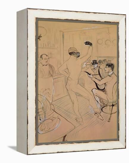 Chocolate Dancing in Achille's Bar, Drawing, 1894-Henri de Toulouse-Lautrec-Framed Premier Image Canvas