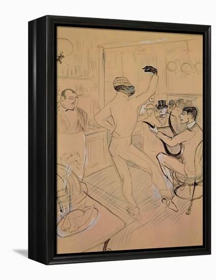 Chocolate Dancing in Achille's Bar, Drawing, 1894-Henri de Toulouse-Lautrec-Framed Premier Image Canvas