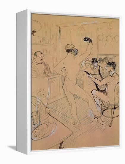 Chocolate Dancing in Achille's Bar, Drawing, 1894-Henri de Toulouse-Lautrec-Framed Premier Image Canvas