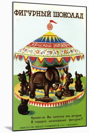 Chocolate Figurines as Gifts for Your Son or Daughter-null-Mounted Art Print