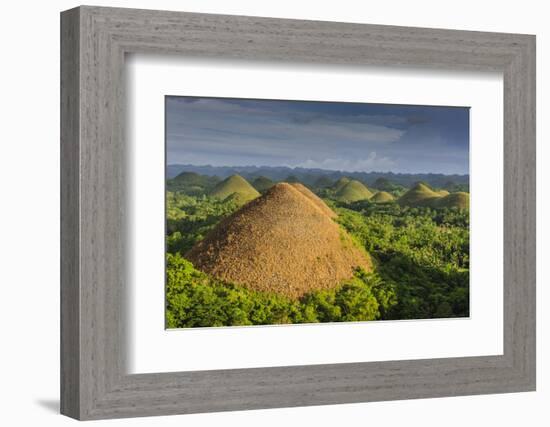 Chocolate Hills, Bohol, Philippines-Michael Runkel-Framed Photographic Print