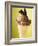 Chocolate Ice Cream with Pieces of Chocolate in Cone-null-Framed Photographic Print