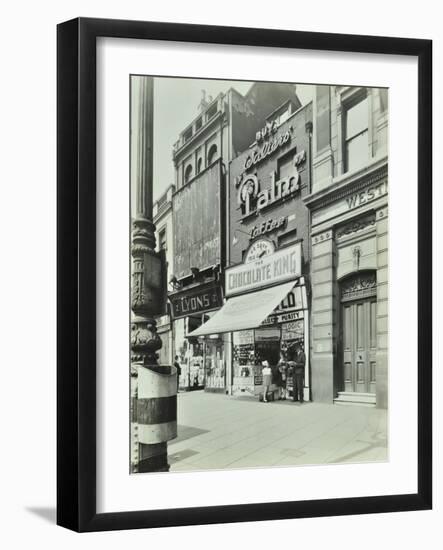 Chocolate King Sweetshop, Upper Street, Islington, London, 1944-null-Framed Photographic Print