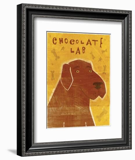 Chocolate Lab-John Golden-Framed Art Print