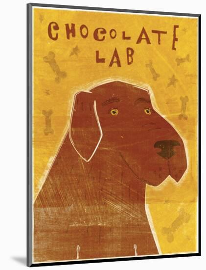 Chocolate Lab-John Golden-Mounted Art Print