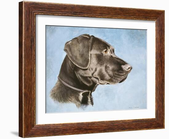 Chocolate Lab-Rusty Frentner-Framed Giclee Print