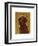 Chocolate Labradoodle-John W^ Golden-Framed Art Print