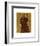 Chocolate Labradoodle-John W^ Golden-Framed Art Print