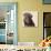 Chocolate Labrador-Emily Burrowes-Framed Stretched Canvas displayed on a wall