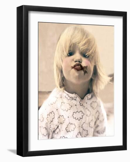 Chocolate Lips-Betsy Cameron-Framed Art Print