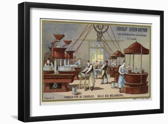 Chocolate Manufacturing. Mixing Room-null-Framed Giclee Print