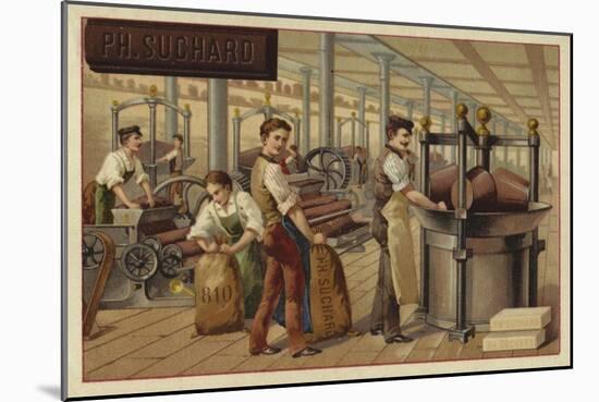 Chocolate Manufacturing-null-Mounted Giclee Print
