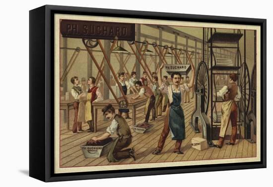 Chocolate Manufacturing-null-Framed Premier Image Canvas