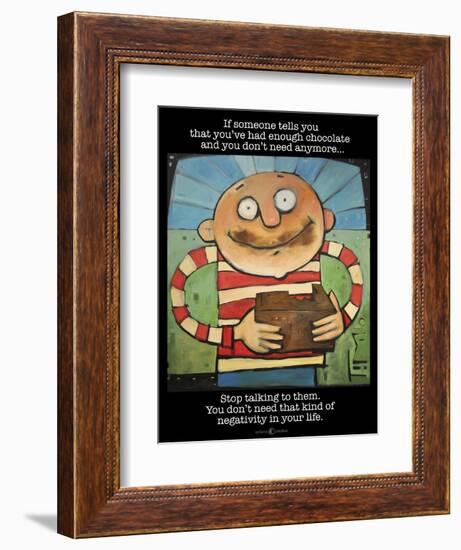 Chocolate Negativity-Tim Nyberg-Framed Premium Giclee Print