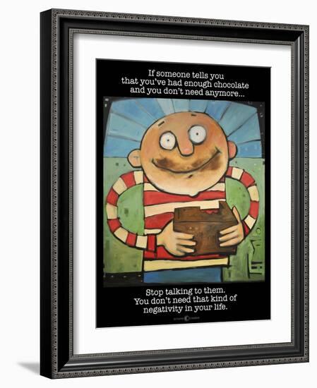 Chocolate Negativity-Tim Nyberg-Framed Giclee Print