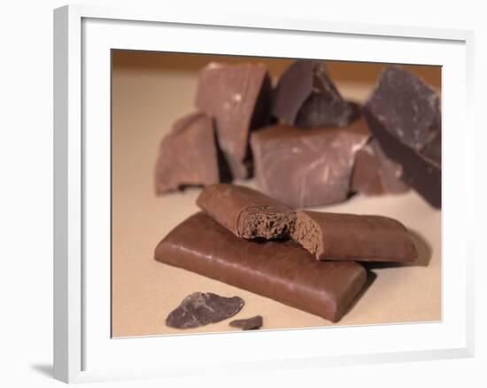 Chocolate Nutrition Bar with Dark Chocolate Filling-Chris Rogers-Framed Photographic Print