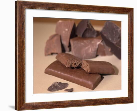 Chocolate Nutrition Bar with Dark Chocolate Filling-Chris Rogers-Framed Photographic Print