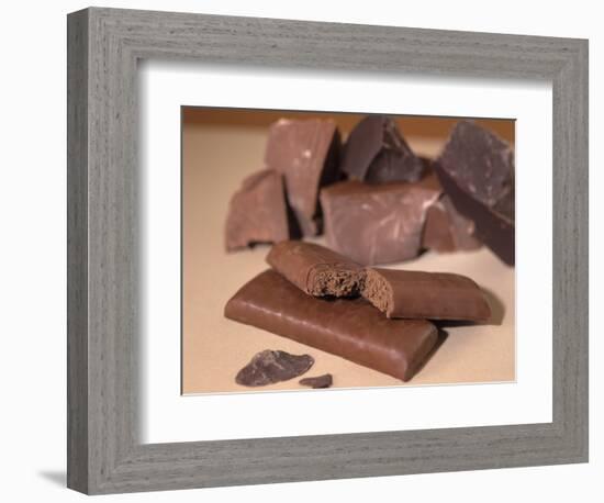 Chocolate Nutrition Bar with Dark Chocolate Filling-Chris Rogers-Framed Photographic Print