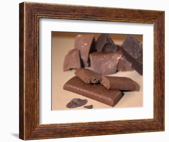 Chocolate Nutrition Bar with Dark Chocolate Filling-Chris Rogers-Framed Photographic Print