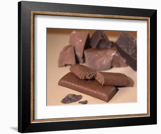 Chocolate Nutrition Bar with Dark Chocolate Filling-Chris Rogers-Framed Photographic Print