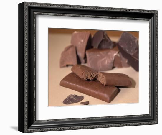 Chocolate Nutrition Bar with Dark Chocolate Filling-Chris Rogers-Framed Photographic Print