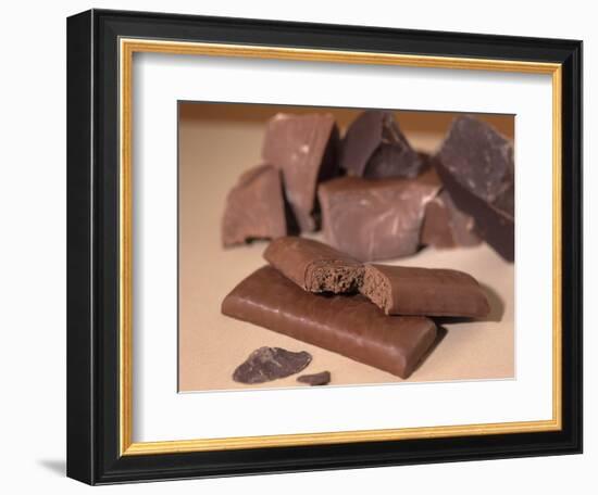 Chocolate Nutrition Bar with Dark Chocolate Filling-Chris Rogers-Framed Photographic Print