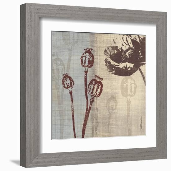 Chocolate Poppy-Tandi Venter-Framed Art Print