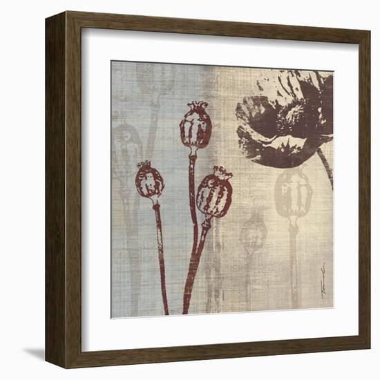 Chocolate Poppy-Tandi Venter-Framed Art Print