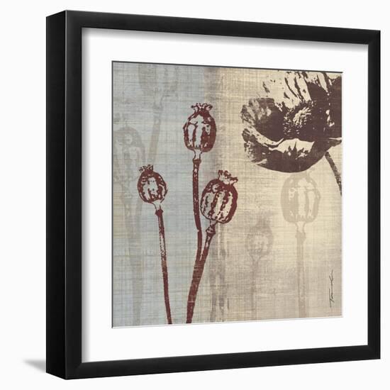 Chocolate Poppy-Tandi Venter-Framed Art Print