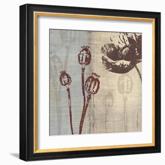 Chocolate Poppy-Tandi Venter-Framed Art Print