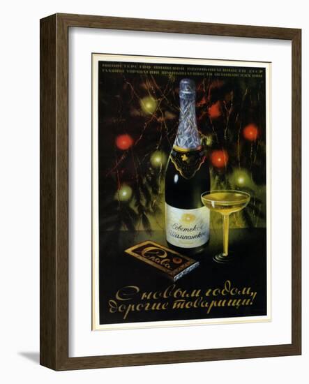 Chocolate Slava - Glory Champagne-null-Framed Art Print