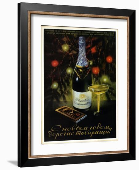 Chocolate Slava - Glory Champagne-null-Framed Art Print