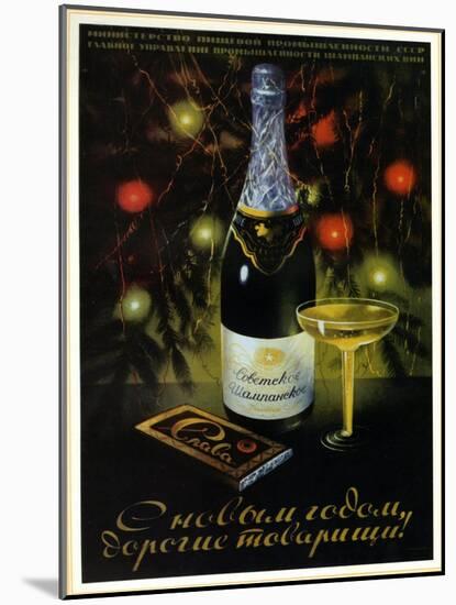 Chocolate Slava - Glory Champagne-null-Mounted Art Print