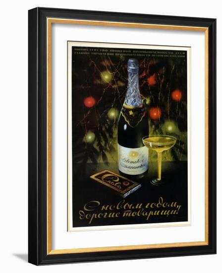 Chocolate Slava - Glory Champagne-null-Framed Art Print