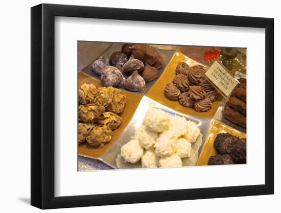 Chocolate Truffles in a Sweet Shop, Brussels, Belgium, Europe-Neil Farrin-Framed Photographic Print