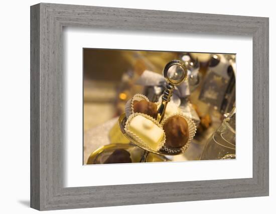 Chocolate Truffles in a Sweet Shop, Brussels, Belgium, Europe-Neil Farrin-Framed Photographic Print