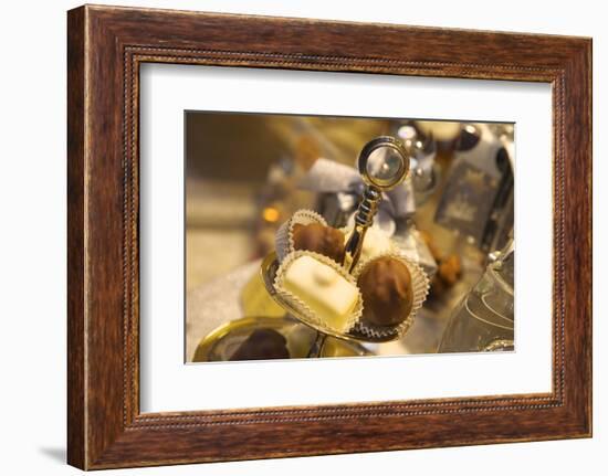 Chocolate Truffles in a Sweet Shop, Brussels, Belgium, Europe-Neil Farrin-Framed Photographic Print