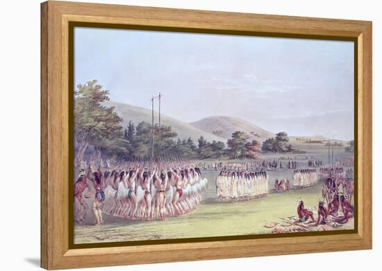 Choctaw Ball-Play Dance, 1834-35-George Catlin-Framed Premier Image Canvas