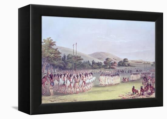 Choctaw Ball-Play Dance, 1834-35-George Catlin-Framed Premier Image Canvas