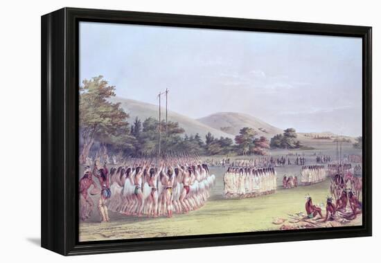 Choctaw Ball-Play Dance, 1834-35-George Catlin-Framed Premier Image Canvas