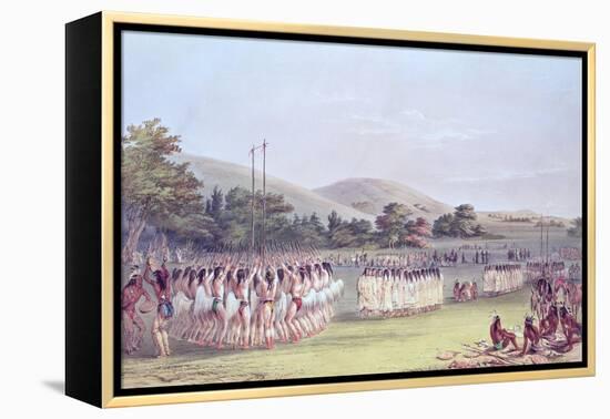 Choctaw Ball-Play Dance, 1834-35-George Catlin-Framed Premier Image Canvas