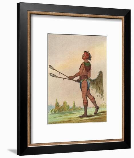 Choctaw, Lacrosse Player-George Catlin-Framed Photographic Print